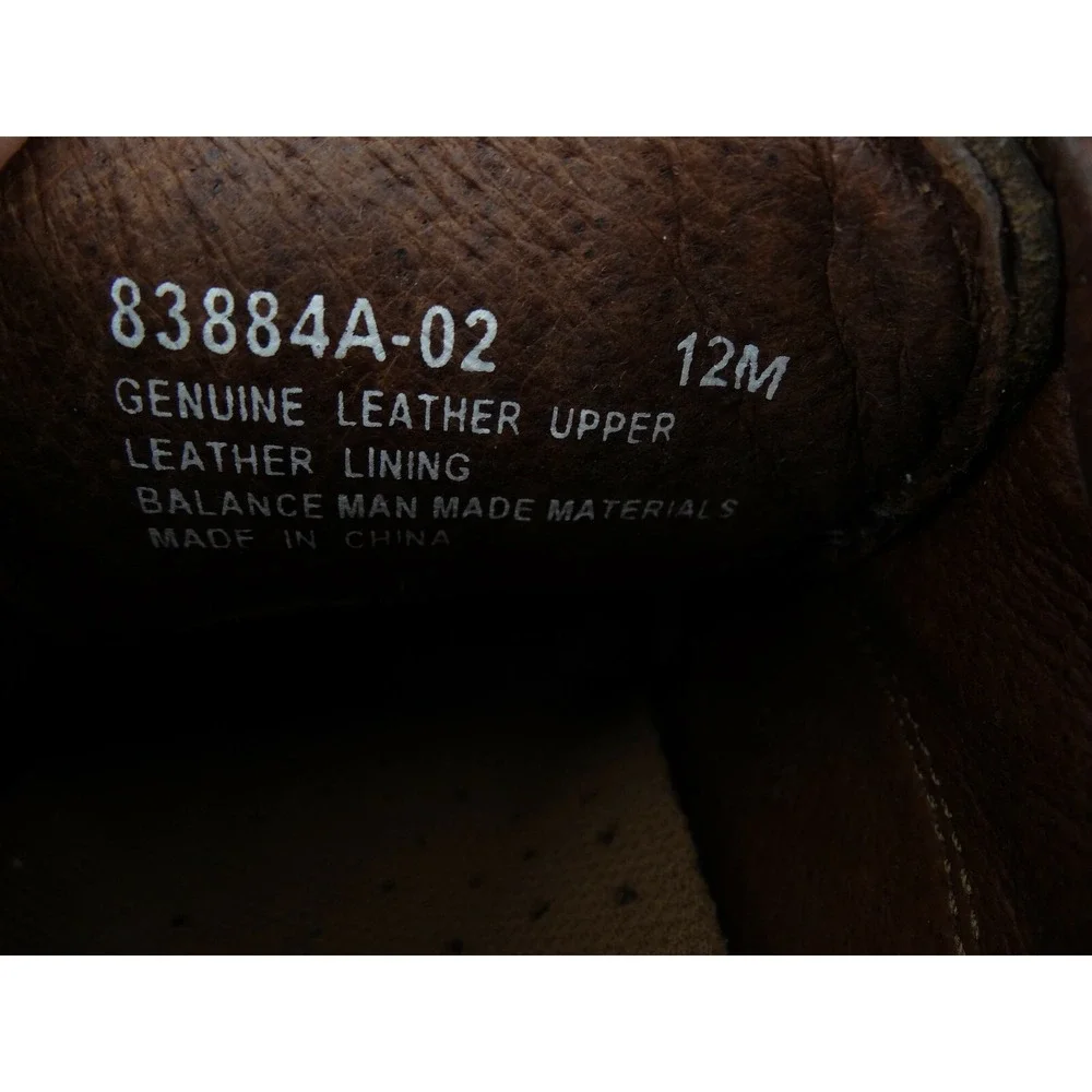 NUNN BUSH Men's 12M Brown Leather Lace-Up Casual Dress‎ Oxfords 83884A-02